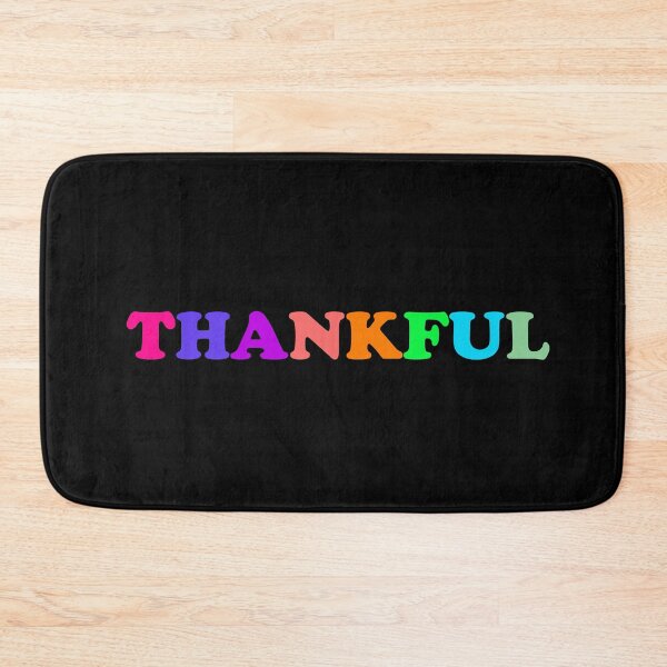 Item preview, Thankful in Colorful Font designed and sold by ThingsByJoy.