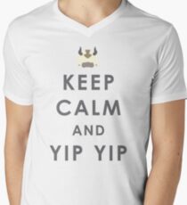 Keep Calm And Yip Yip! Men's V-Neck T-Shirt