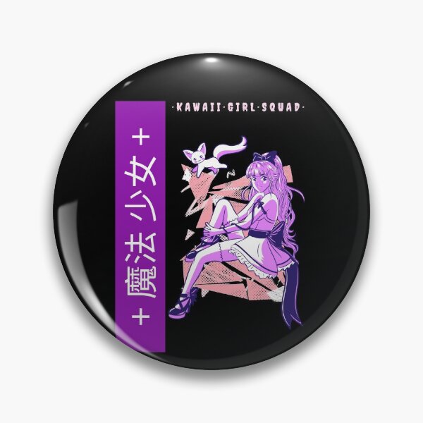 Item preview, Kawaii Girl Squad con Magic Girl Kanji Pastel Anime designed and sold by RKSDesigns.