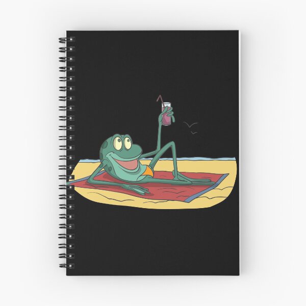 Item preview, Sweet frog with cocktail on the beach designed and sold by Monkey Ful.