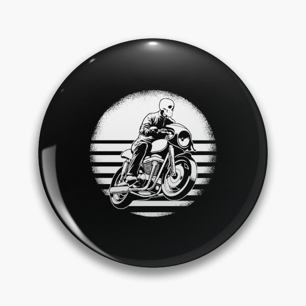 Item preview, Skull Cafe racer motorcycle tour custom bike designed and sold by Nessshirts.