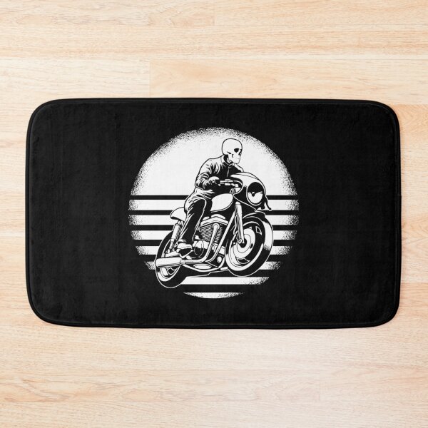 Item preview, Skull Cafe racer motorcycle tour custom bike designed and sold by Nessshirts.