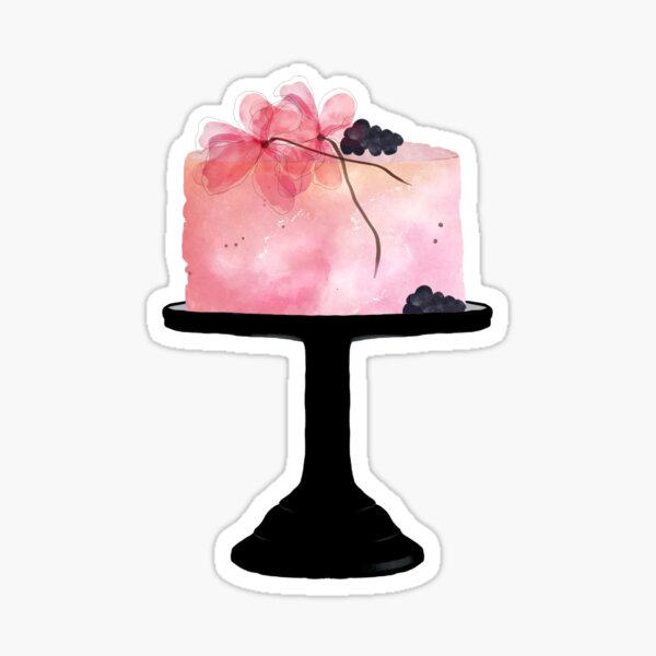 Item preview, Elegant Cake stand and cake designed and sold by LilyandLime.