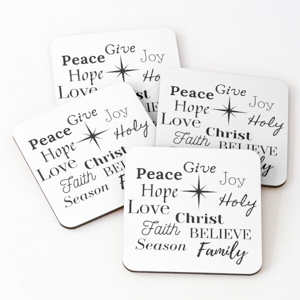 Item preview, Love, Joy, Peace, Christ, Believe, Hope, Give, Faith, Season, Family, Holy,  designed and sold by DawnOfHope.
