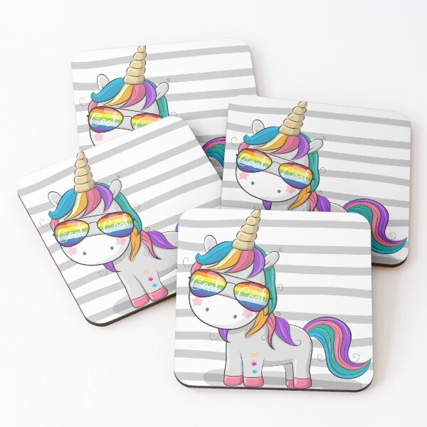 Item preview, Cute Cartoon Cool Unicorn Sun Glasses designed and sold by tshirtsmk.