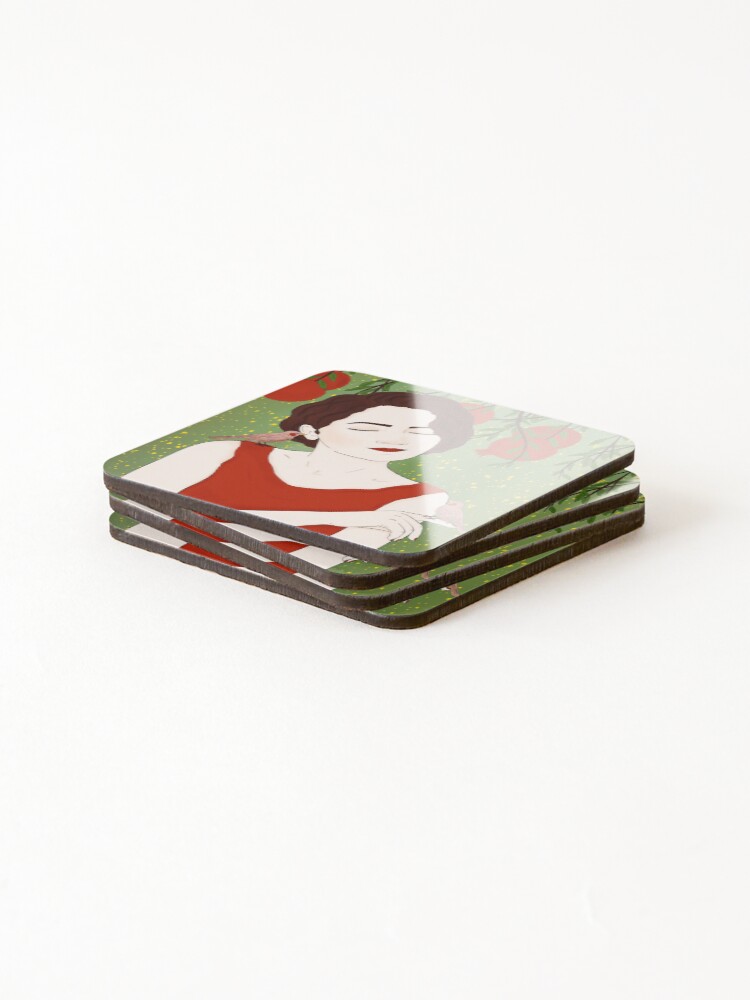 Thumbnail 4 of 5, Coasters (Set of 4), Whisper designed and sold by Roshi-R.