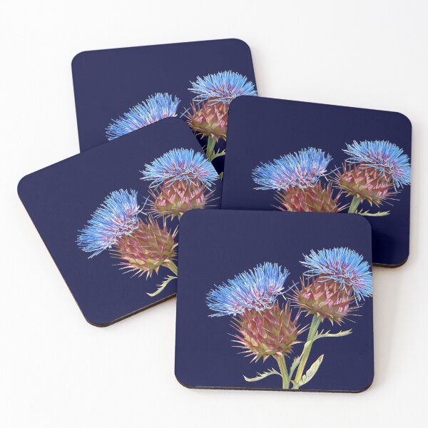 Item preview, Scottish Thistle (Navy) designed and sold by Fiona Calder Designs.
