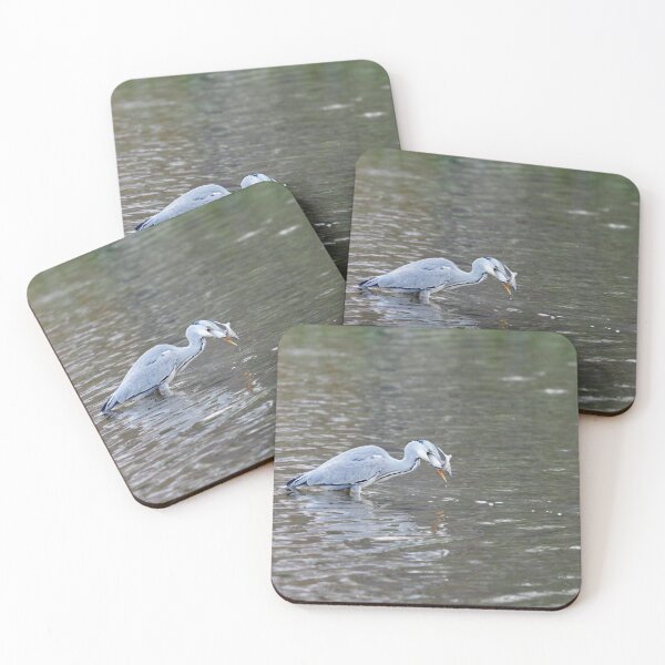 Item preview, The catch still kicking. Grey heron designed and sold by Jouko Lehto Photography.