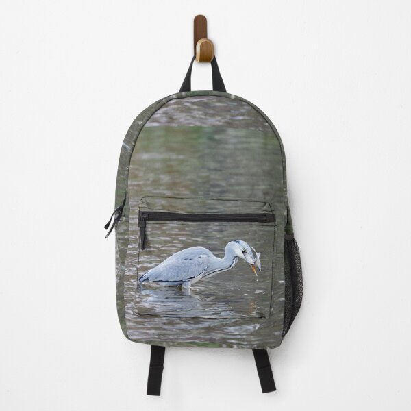 Item preview, The catch still kicking. Grey heron designed and sold by Jouko Lehto Photography.