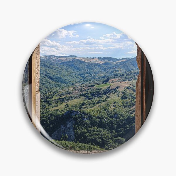 Item preview, Abruzzo Abruzzi italy italian view from a window frame mountains landscape rural national park trail hike old traditional designed and sold by am-mantilla2156.