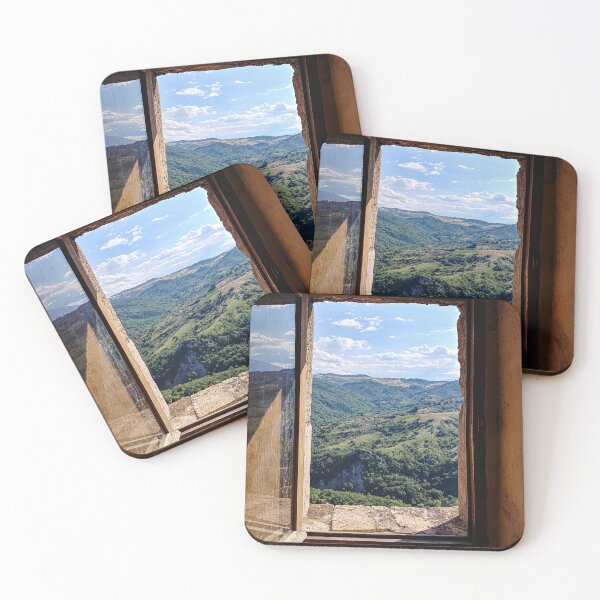 Item preview, Abruzzo Abruzzi italy italian view from a window frame mountains landscape rural national park trail hike old traditional designed and sold by am-mantilla2156.