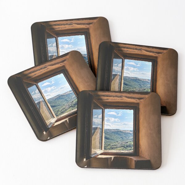 Item preview, Abruzzo Abruzzi italy italian view from a window frame mountains landscape rural national park trail hike old traditional designed and sold by am-mantilla2156.