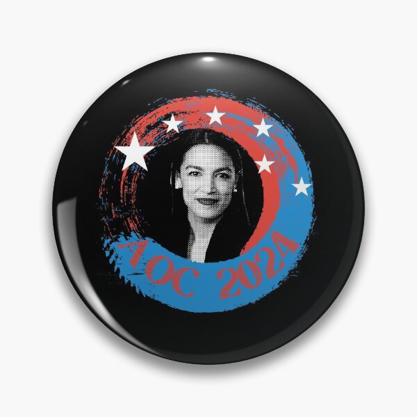 Item preview, AOC 2024 Alexandria Ocasio-Cortez Bitches Get Stuff Done American Flag Democrat Progressive designed and sold by RKSDesigns.