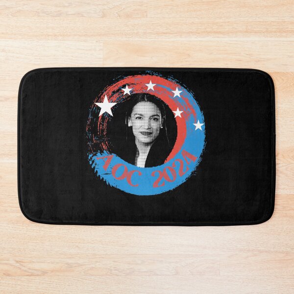 Item preview, AOC 2024 Alexandria Ocasio-Cortez Bitches Get Stuff Done American Flag Democrat Progressive designed and sold by RKSDesigns.