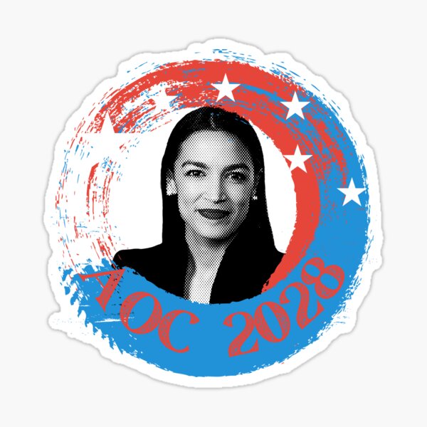 Artikel-Vorschau von AOC 2028 Alexandria Ocasio-Cortez Hündinnen erledigen Sachen American Flag Democrat Progressive, designt und verkauft von RKSDesigns.
