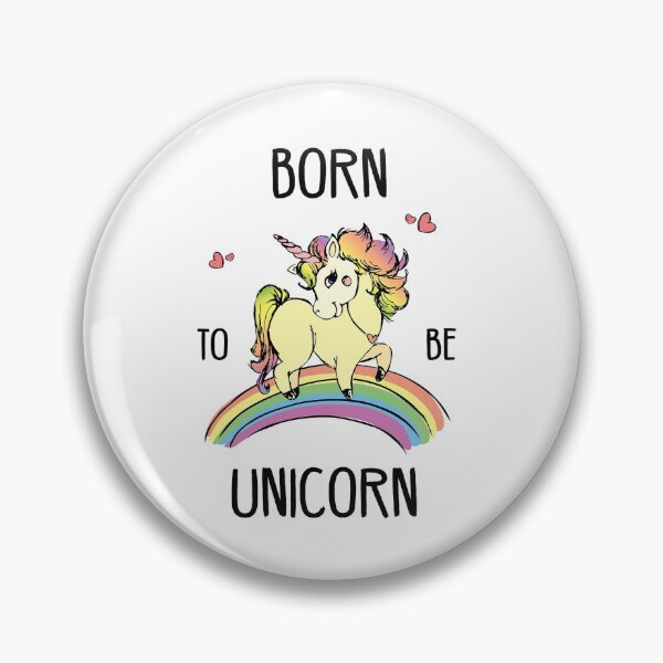 Item preview, Born To Be Unicorn With Rainbow designed and sold by tshirtsmk.