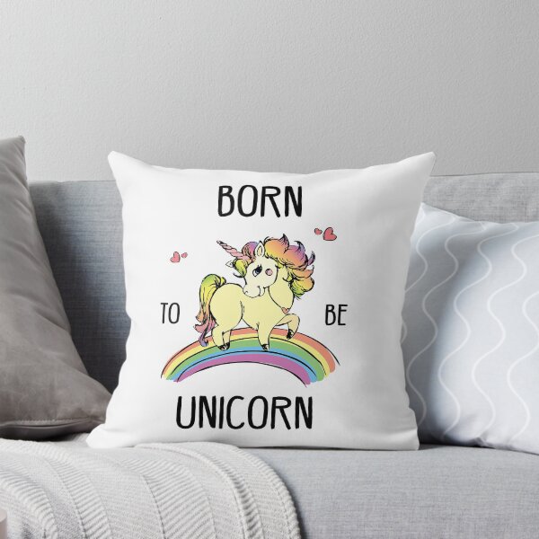 Item preview, Born To Be Unicorn With Rainbow designed and sold by tshirtsmk.