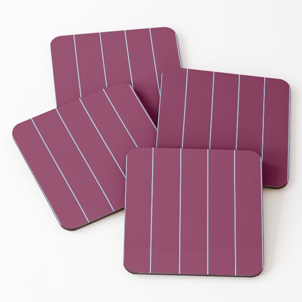 Item preview, Claret and blue team colours (thin stripes) designed and sold by NiceEggThreads.
