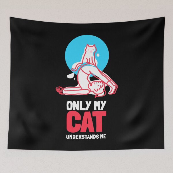 Item preview, Only My Cat Understands Me – Cute Halasana Plough Yoga Kitty designed and sold by The Green Corner.