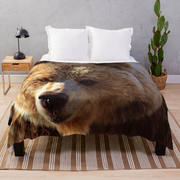 Vista previa del artículo con la obra «Oso pardo Grizzly», diseñado y vendido por Erika Kaisersot.