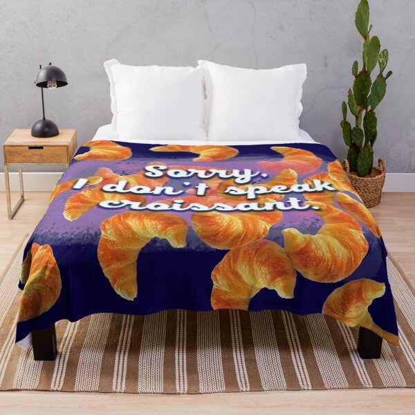Item preview, Sorry I don't speak croissant funny French humor designed and sold by Dark Blue.