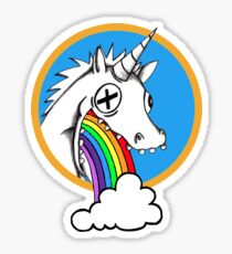 Drunk Unicorns Make Rainbows! Sticker