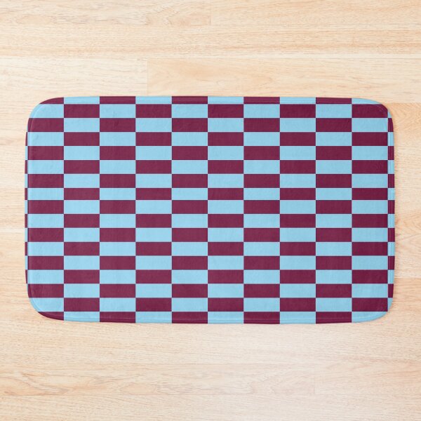 Item preview, Claret and blue team colours (chequered) designed and sold by NiceEggThreads.