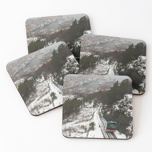 Item preview, Fløibanen, Bergen - Funicular Railway, Bergen - Norway designed and sold by LouiseFranksArt.