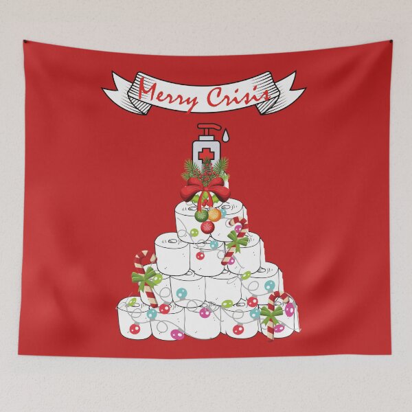 Item preview, Merry Crisis- Toilet Paper Christmas Tree- Funny Merry Christmas Greeting 2020 designed and sold by EvaWolf.