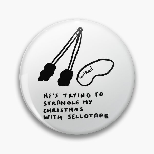 Item preview, He's Trying to Strangle my Christmas with Sellotape designed and sold by 4naans.