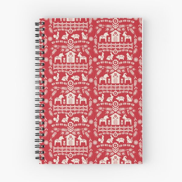 Item preview, Dala Farm in Red designed and sold by lizsawyerdesign.
