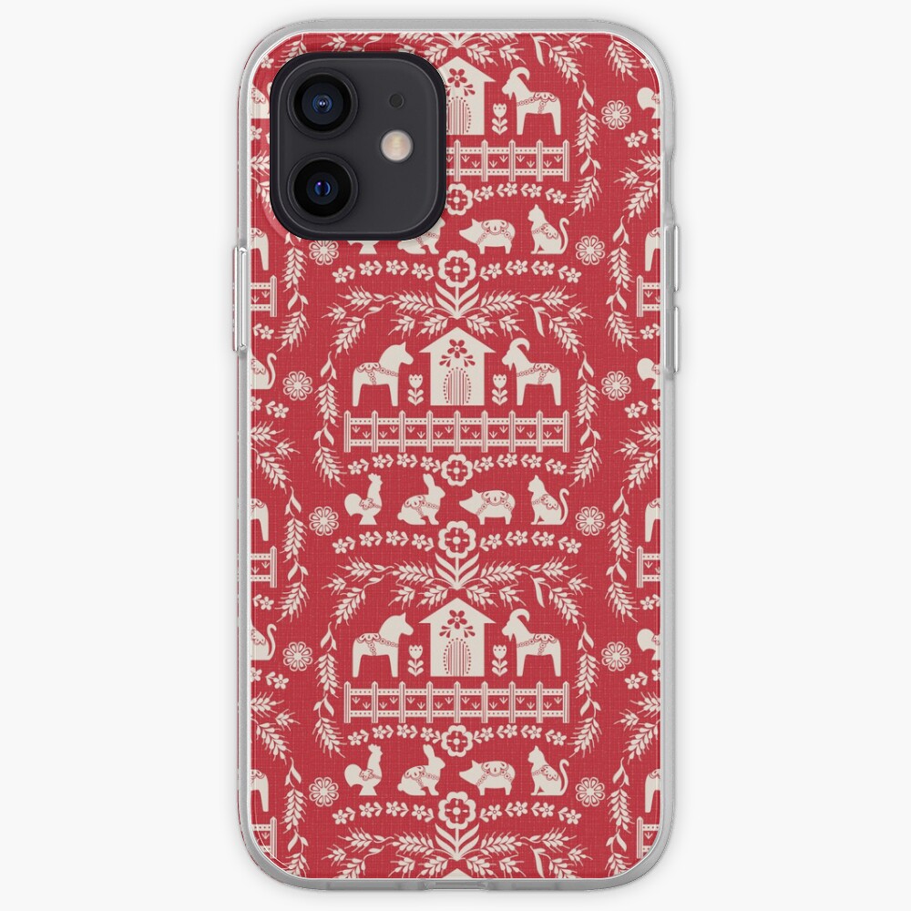 Dala Farm in Red iPhone Case & Cover