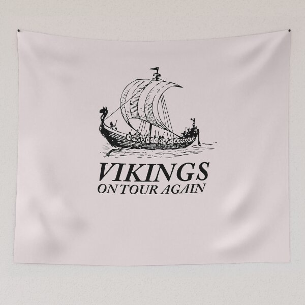 Item preview, Vikings sailing dragon boat sea designed and sold by Naohiro.