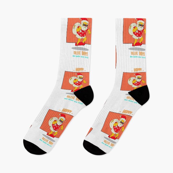 Item preview, Skating Santa Happy Ollie days and happy new tricks designed and sold by HeffDesigns.