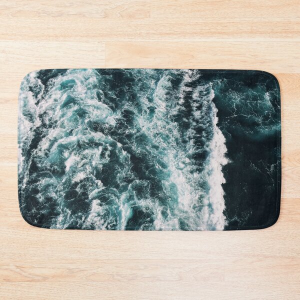 Item preview, BOTTLE GREEN BATHMAT DESIGN designed and sold by Zee4you.