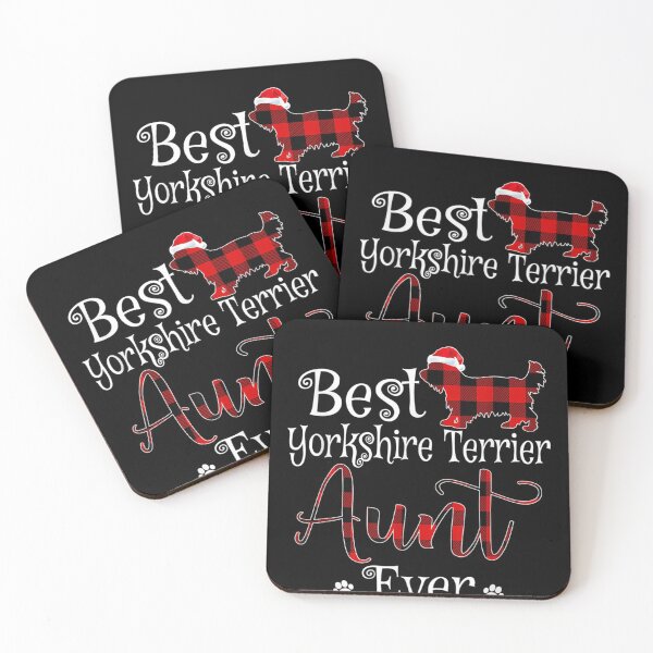 Item preview, Best Yorkshire Terrier Aunt Ever plaid Christmas Gift designed and sold by BrockSly.