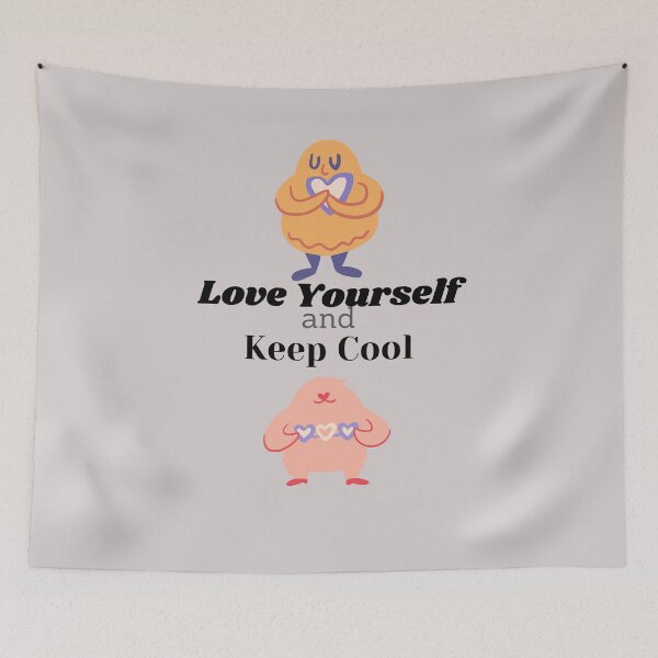 Item preview, love yourself and keep cool designed and sold by lumilum.