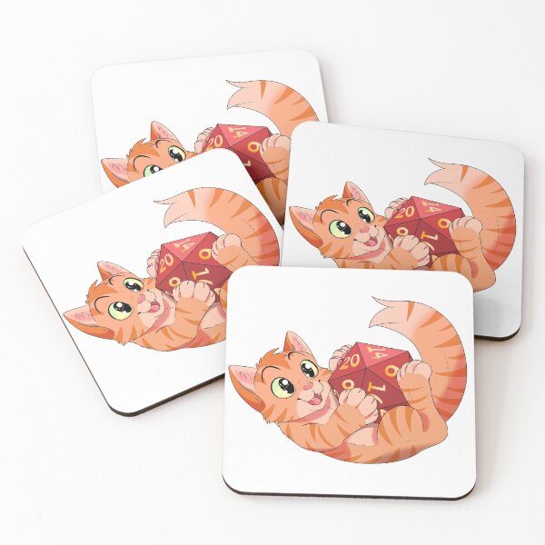 Item preview, Orange Dice Kitten designed and sold by Komodolass.