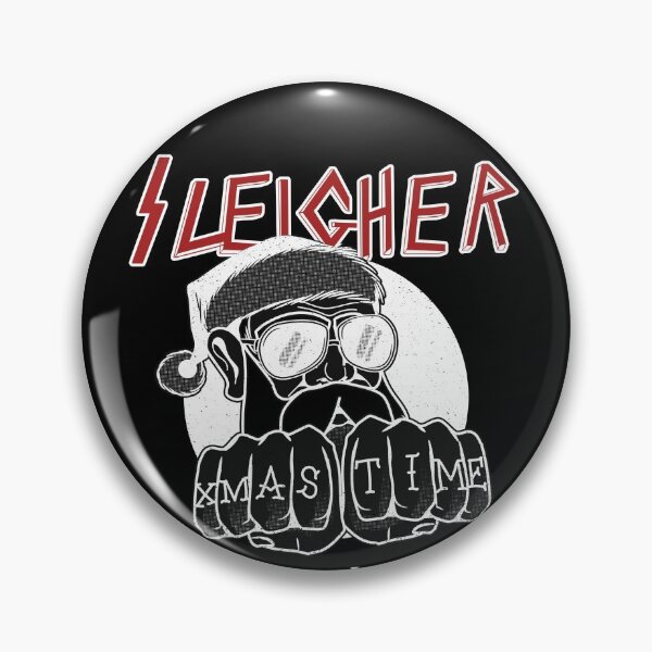 Item preview, Sleigher Heavy Metal Santa with tattoos designed and sold by HeffDesigns.