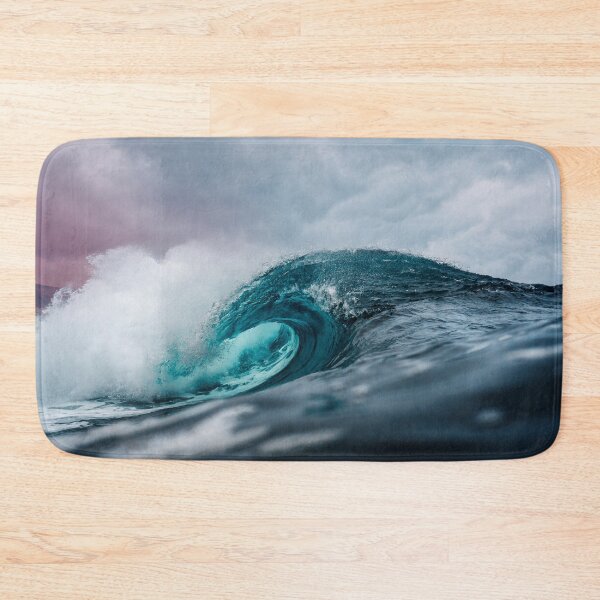 Item preview, OCEAN WAVES BATHMAT DESIGN designed and sold by Zee4you.