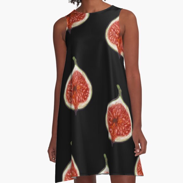 Pomegranate Pattern A-Line Dress