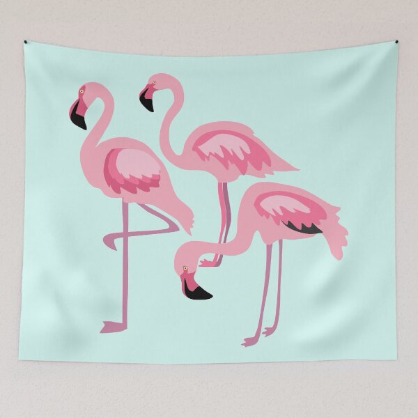 Item preview, Pink flamingo trio designed and sold by orangerinka.