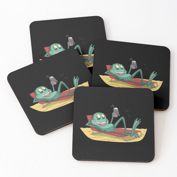Item preview, Funny frog lying on the beach with cocktail designed and sold by Monkey Ful.