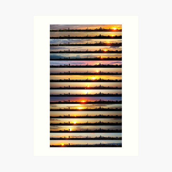 London Sunsets 002: Reflect Art Print