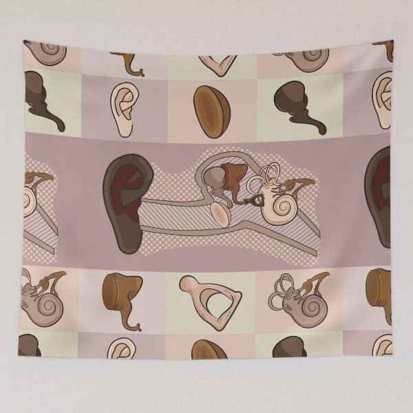 Item preview, Outer, Middle, and Inner Ear Anatomy Neutral Illustration  designed and sold by StacyAnnDesigns.