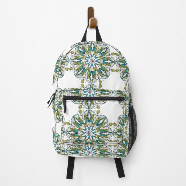 Item preview, Yellow and blue flower mandala, Mandala Beach Club, Mandala green tone designed and sold by Bashar-Design.
