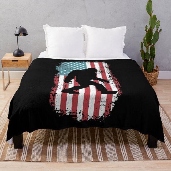 Item preview, Bigfoot Sasquatch Patriotic American Flag  designed and sold by Vanover Designs.