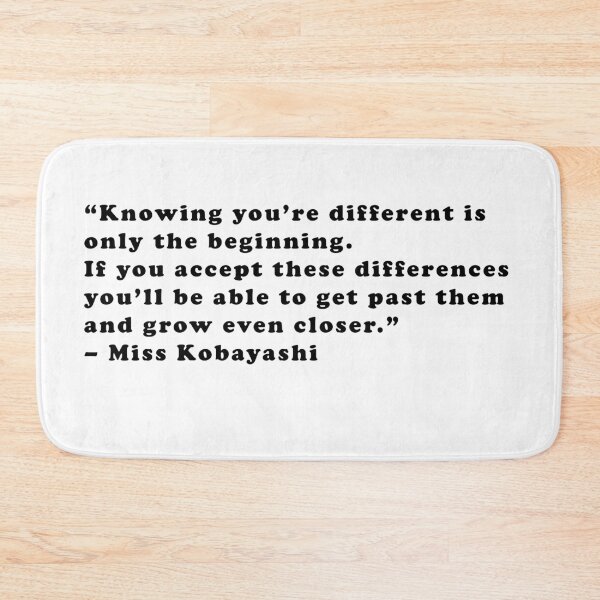Item preview, Miss Kobayashi - Quote designed and sold by Epicanimequotes.