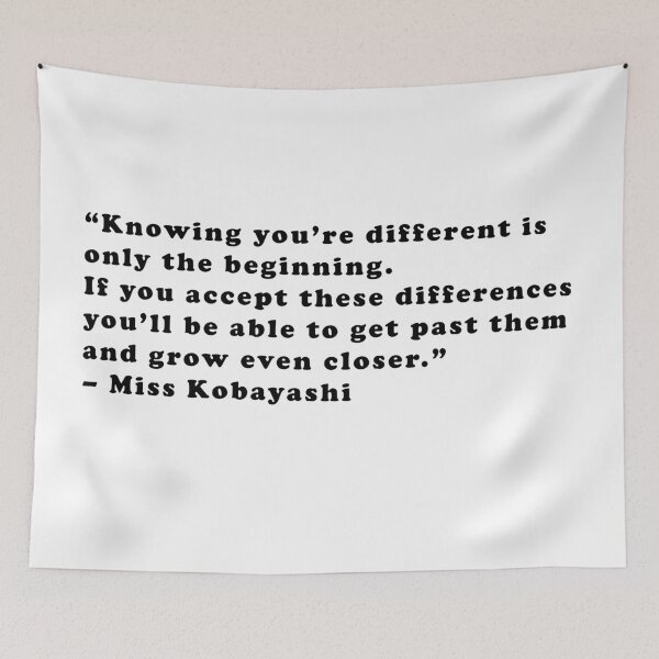 Item preview, Miss Kobayashi - Quote designed and sold by Epicanimequotes.