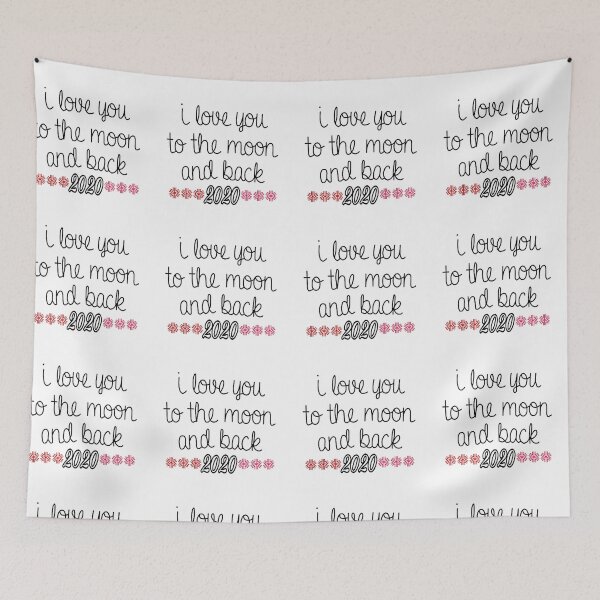 Item preview, I love you to the moon and back, black and hurt,  designed and sold by Matrixstore.